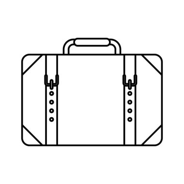 bavul seyahat izole simgesi