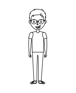 genç adam avatar karakter