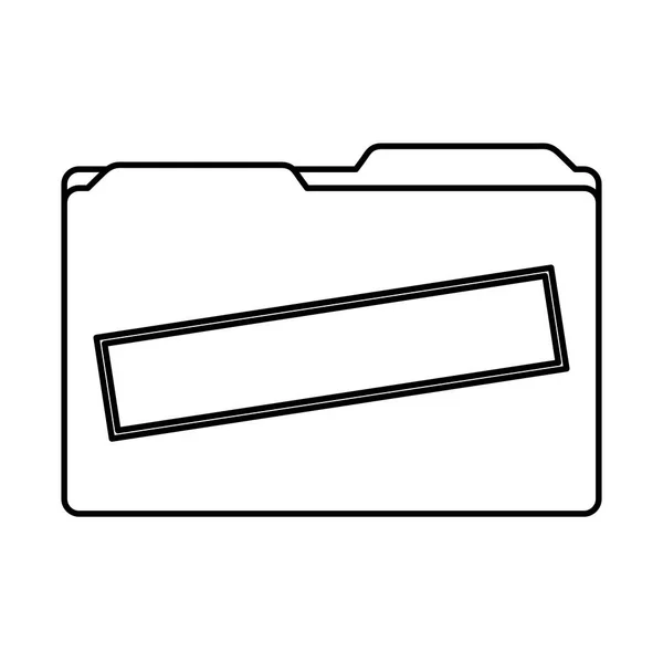 Dokumen folder ikon yang terisolasi - Stok Vektor