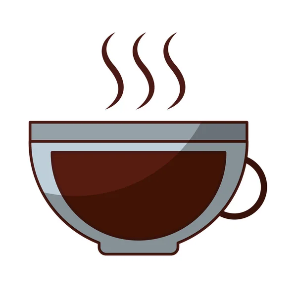 Taza de café icono aislado — Vector de stock