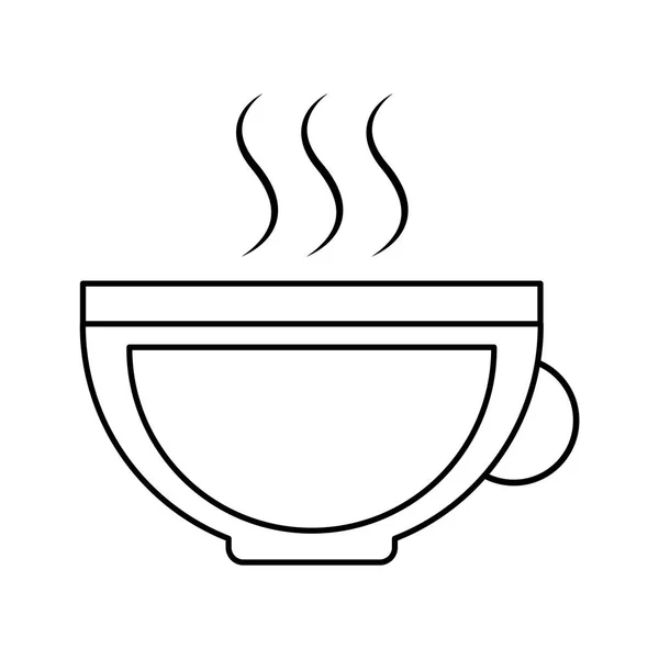 Koffie beker geïsoleerde pictogram — Stockvector