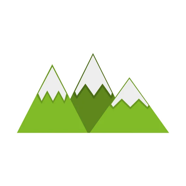 Berget liggande isolerade ikonen — Stock vektor