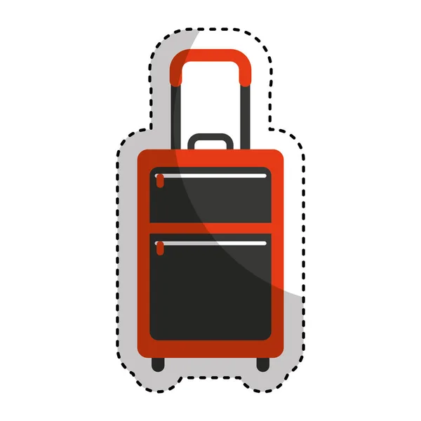 Reisekoffer isoliert Symbol — Stockvektor