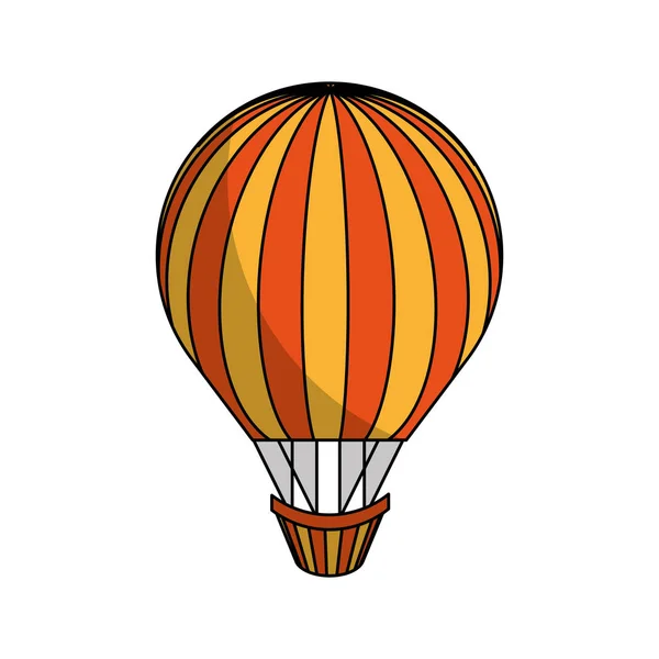 Hete reis van de lucht van de ballon — Stockvector
