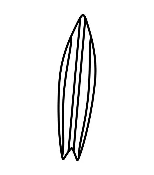 Placa de surf ícone isolado — Vetor de Stock