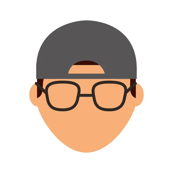 Joven hombre avatar carácter — Vector de stock