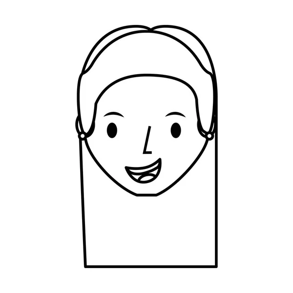 Персонаж молодой женщины аватар — стоковый вектор