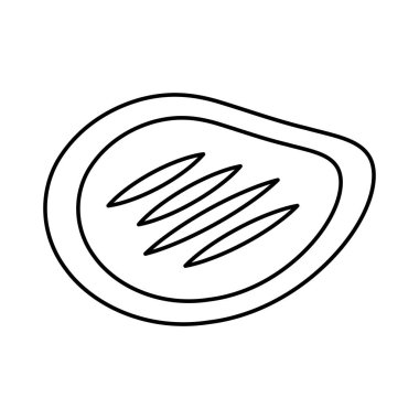 biftek et izole simgesi