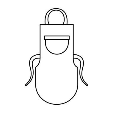 mutfak önlüğü izole simgesi