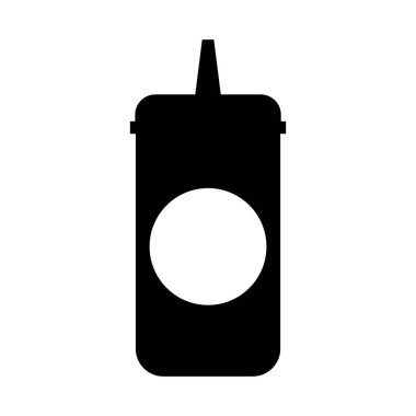 Ketçap şişesi izole simgesi