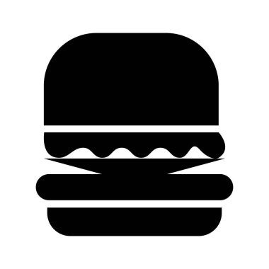 lezzetli burger izole simgesi