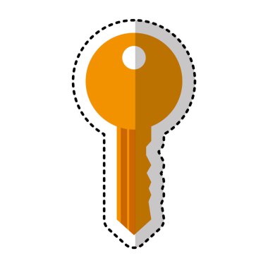 anahtar kapı izole simgesi