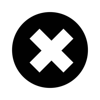 düğmesi ile izole simgesi x