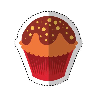 lezzetli kek izole simgesi