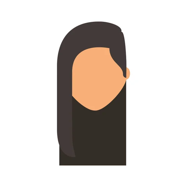 Genç kadın avatar karakter — Stok Vektör
