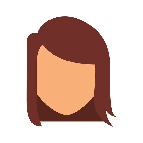 Carácter avatar mujer joven — Vector de stock