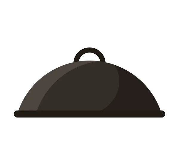 Tray server icona isolata — Vettoriale Stock