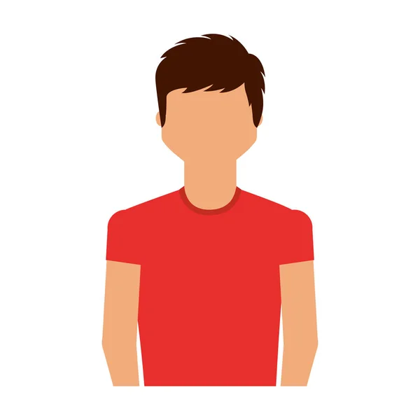 Young man avatar character — Stock Vector