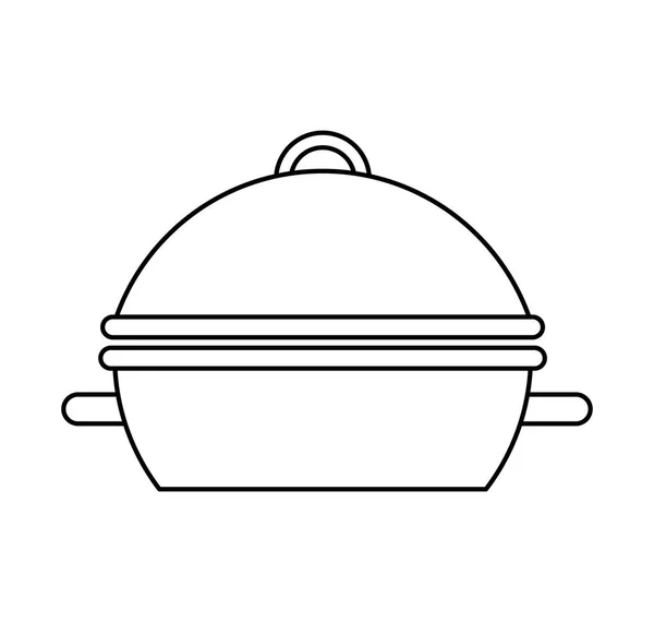 Oven grill BBQ-pictogram — Stockvector