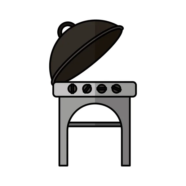 Icona barbecue grill forno — Vettoriale Stock