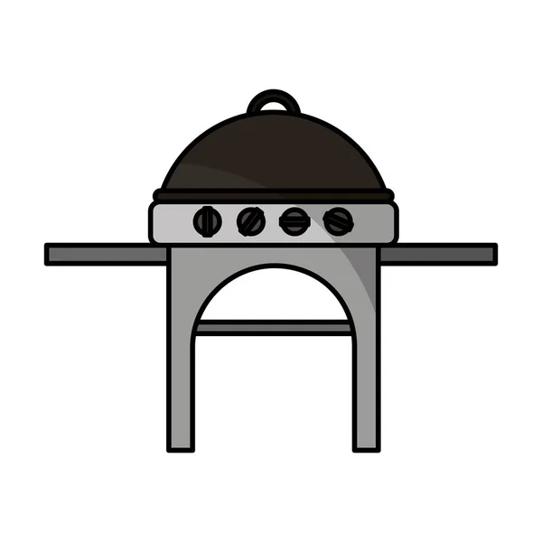 Oven grill BBQ-pictogram — Stockvector