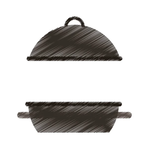 Sütő grill grill ikon — Stock Vector