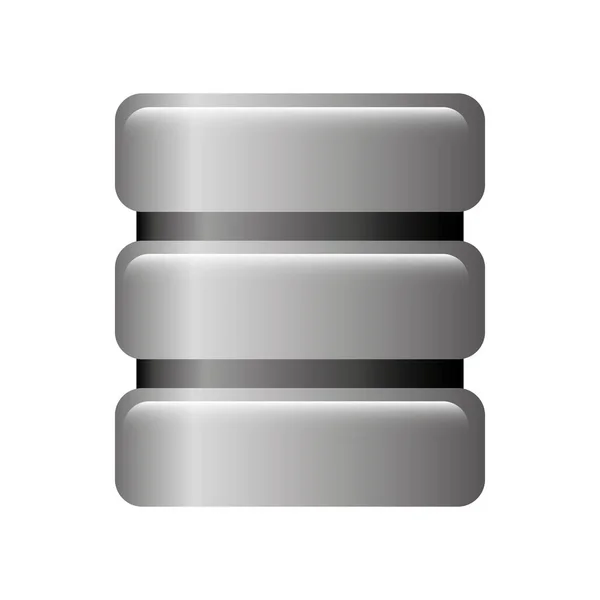 Disk Server isoliertes Symbol — Stockvektor