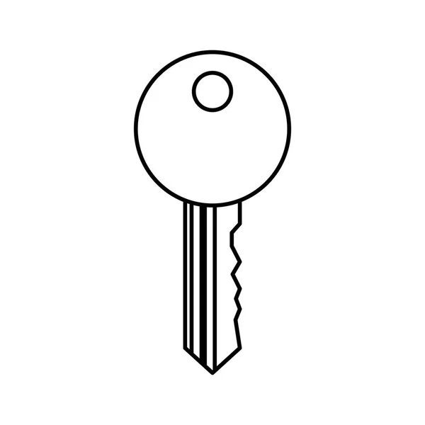 Key door isolated icon — Stock Vector