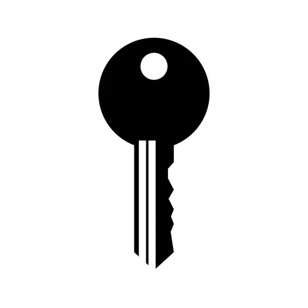 Key door isolated icon — Stock Vector