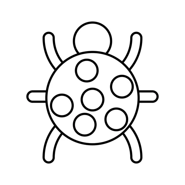 Bug 动物隔离的图标 — 图库矢量图片