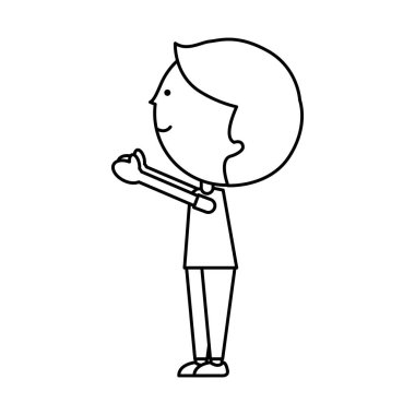 sevimli küçük adam karakter