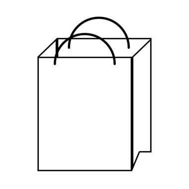 alışveriş çantası izole simgesi