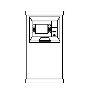 Elektronik dağıtıcı nakit izole simgesi