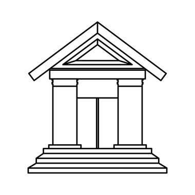 Mahkeme Binası izole simgesi