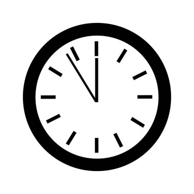 saat saati izole edilmiş simge