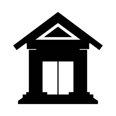 Mahkeme Binası izole simgesi