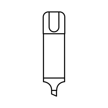 Fosforlu kalem kalem izole simgesi