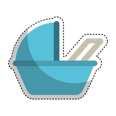 sepeti bebek izole simgesi