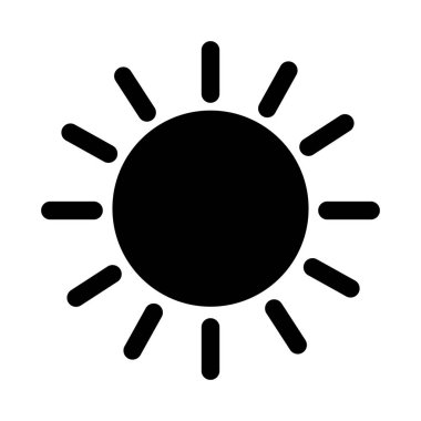 güneş iklim işareti simgesi