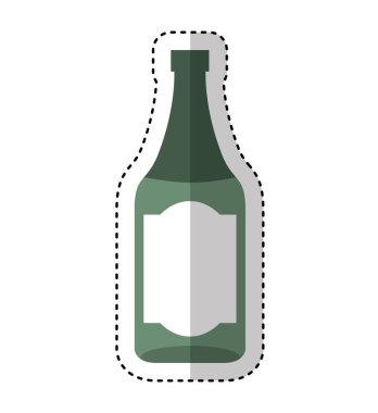 bira şişe izole simgesi
