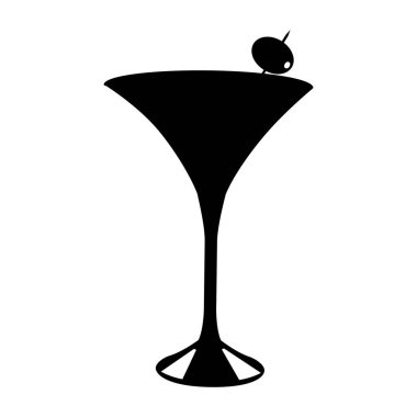 bardak içki parti izole simgesi