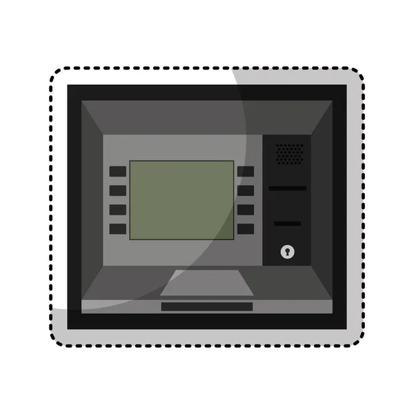 Geldautomaten-Bargeld isoliert Symbol — Stockvektor