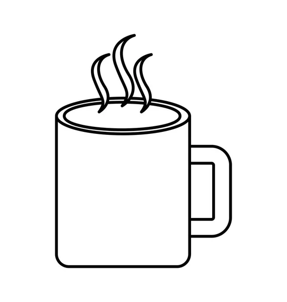 Кофе Кубок пить изолированный значок — стоковый вектор