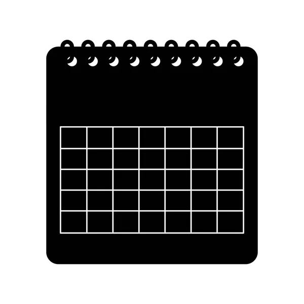 Recordatorio de calendario icono aislado — Vector de stock