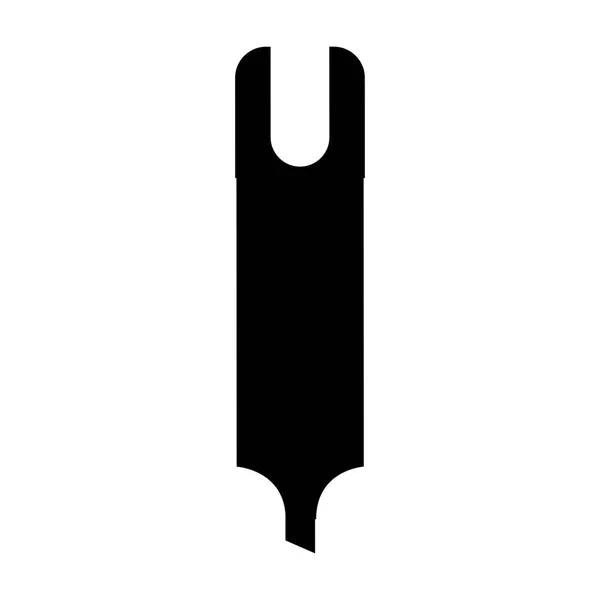 Ícone isolado caneta iluminador —  Vetores de Stock