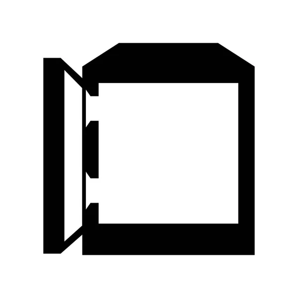 Caja fuerte icono aislado — Vector de stock