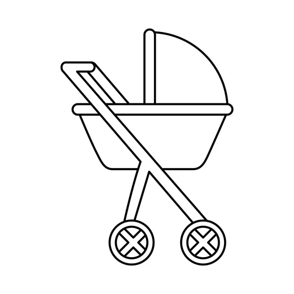 Baby isolierte Ikone — Stockvektor