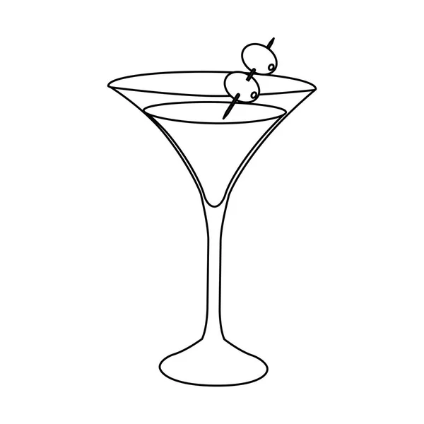 Ikona na białym tle party napój Puchar — Wektor stockowy