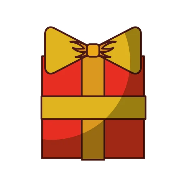 Gift present isolated icon — Stock Vector