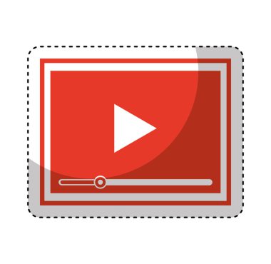 video oynatıcı izole simgesi
